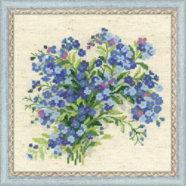 Borduurpakket Forget Me Nots - Riolis