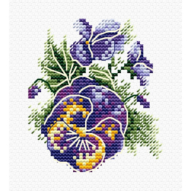 Borduurpakket - Pansies