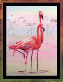 Borduurpakket Flamingo - Riolis