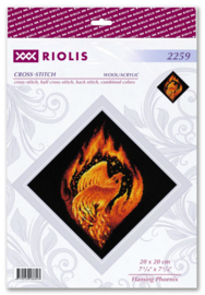 Borduurpakket - Flaming Phoenix - Riolis
