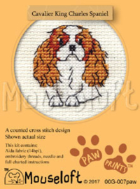 borduurpakket  Cavelier king charles spaniel - MOUSELOFT