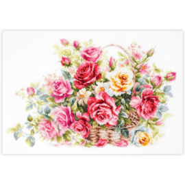 Borduurpakket - Basket With Roses - Magic Needle