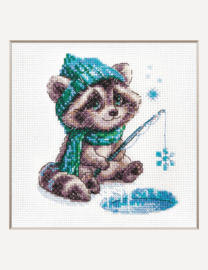 Borduurpakket - Curious Raccoon - Aine