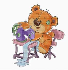 Borduurpakket Teddy Bear Sewing - Luca-s