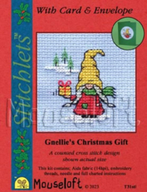 Borduurpakket - Gnellie's Christmas Gift - Mouseloft