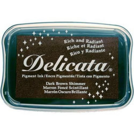 Delicata inktkussen Dark brown shimmer