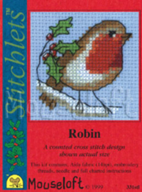 Borduurpakket Robin - Met Kaart - Mouseloft