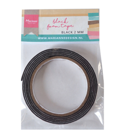 Zwart Foam Tape - 12mm - 2mm