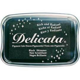 Delicata inktkussen Black shimmer