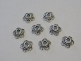 Kralenkapjes platinum 11MM