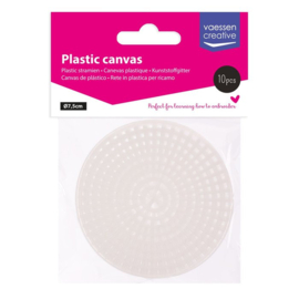 Plastic Stramien Cirkel - 7,5cm - 7 Mesh