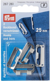 Prym - Rokhaken Staal - Zilver - 25mm