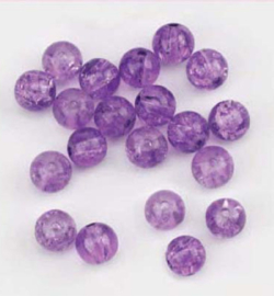 Glasparels Rond Amethyst