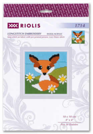Borduurpakket Fox in Daisies - RIOLIS