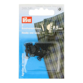 Prym - Broek En Rokhaken Met Staven - 9.5mm - Zwart