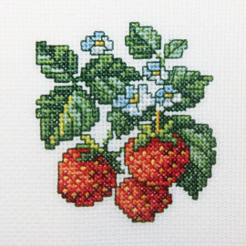 Borduurpakket - Wild Strawberries - Rto