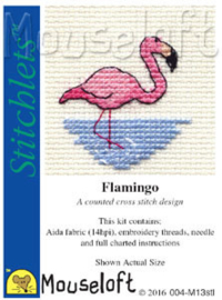 borduurpakket Flamingo - MOUSELOFT