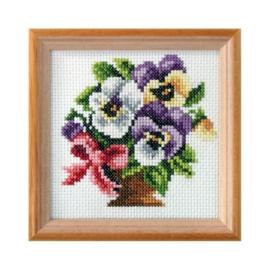 Borduurpakket - Viooltjes - Orchidea