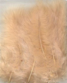 Marabou veren beige