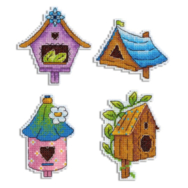 Magneten Borduren - Vogelhuisjes
