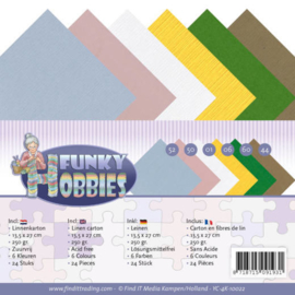 Linen Cardstock Pack - 4K - Yvonne Creations - Funky Hobbies