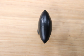 zwarte deurknop olijfvormig