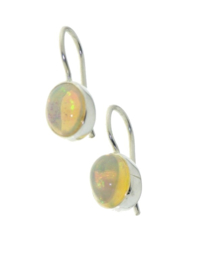 Zilveren oorhangers met Ethiopische Opaal edelstenen