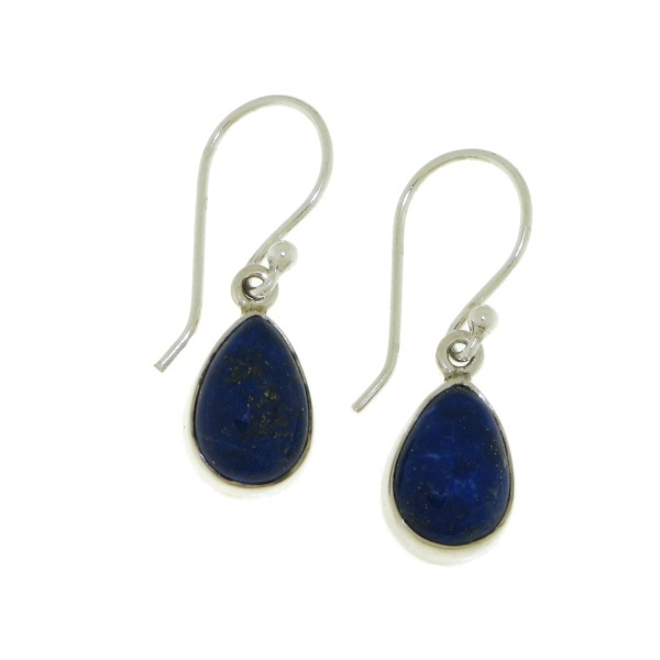 Zilveren oorhangers met Lapis Lazuli edelstenen