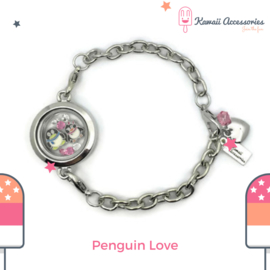 Penguin Love Locket - Kawaii armband