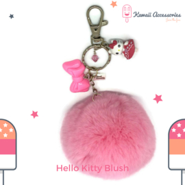 Hello Kitty Blush Pompon - Kawaii bagchain / kawaii keychain