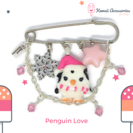 Penguin Love - Kawaii brooch