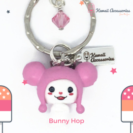 Bunny Hop Pompon - Kawaii tashanger / kawaii sleutelhanger