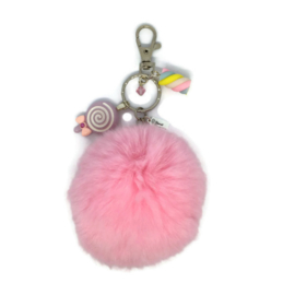 Sweet Tooth Marshmallow Pompon - Kawaii bagchain / kawaii keychain