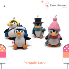 Penguin Love  Pompon - Kawaii tashanger / kawaii sleutelhanger