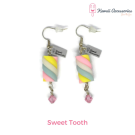 Sweet Tooth Marshmallow - Kawaii oorbellen