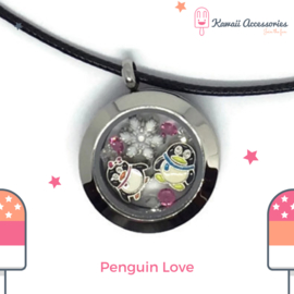 Penguin Love Locket - Kawaii necklace