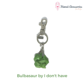 3D Geprinte Bulbasaur Sleutelhanger – Handmade Pokémon RVS Accessoire