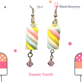 Sweet Tooth Marshmallow - Kawaii oorbellen
