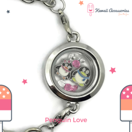 Penguin Love Locket - Kawaii armband