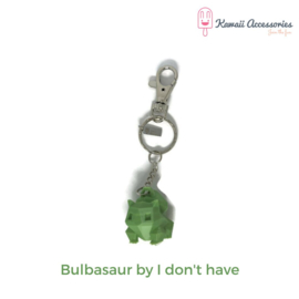 3D Geprinte Bulbasaur Sleutelhanger – Handmade Pokémon RVS Accessoire