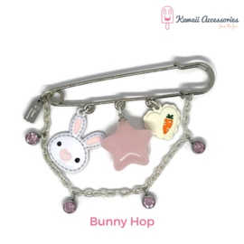 Bunny Hop - Kawaii brooch