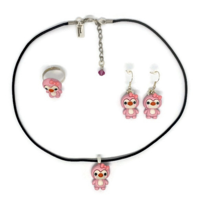 Penguin Love - Kawaii accessories set
