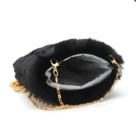 Tas "furry" - zwart