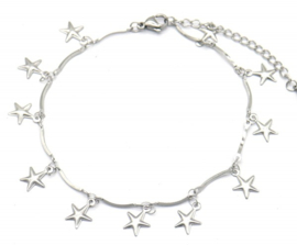 Enkelbandje Stainless Steel "Sea Star" - Zilver