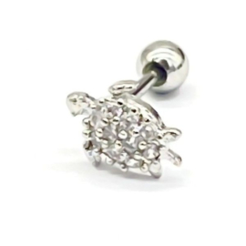 Oorpiercing Schildpad Zilver - 316L
