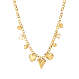 Ketting Hart Bedel Goud