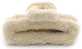 Haarklem Fluffy Lichtbeige