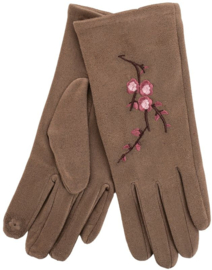 Handschoenen Sakura Lichtbruin