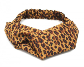 Haarband "leopard" - donkerbruin