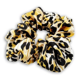 Scrunchie "leopard" - geel